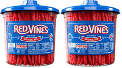 Red Vines Original Red twists in a resealable jar for on-the-go snacking