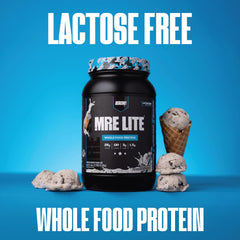 Redcon1 MRE LITE multi-source protein blend illustrating diverse amino sources for balanced nutrition.