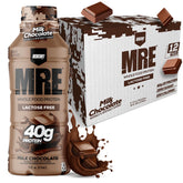 REDCON1 MRE RTD milk chocolate bottle pour for on-the-go protein