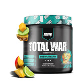 Redcon1 Total War Baja Bomb bottle pour demonstrates quick energy for workouts.