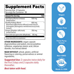Redd Remedies Gouch! label closeup highlights vegan capsules for joint comfort possibilities.