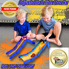 REDI-RAMPZ STEM Ramp Builder adjustable angles demonstrate versatile configurations for creativity.