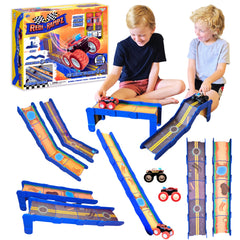 REDI-RAMPZ STEM Ramp Builder set–track pieces arranged for modular play and learning.