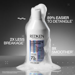 Redken Acidic Bonding Concentrate conditioner tube delivers deep conditioning for damaged hair.