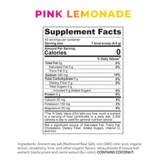 Redmond Re-Lyte Kids Pink Lemonade in morning routine for hydration.