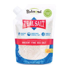 Redmond Real Salt ancient fine sea salt in a bowl for everyday seasoning.