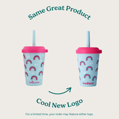 REDUCE GoGo's stackable 12oz tumbler with lid saves cabinet space.