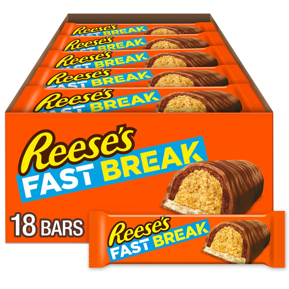 REESE'S FAST BREAK bulk-pack bars for easy party snacking.