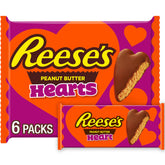 Reese's milk chocolate peanut butter hearts 6-pack, ready for gifting and sharing.