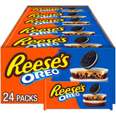 Reese's Oreo bulk box packaging showing 24 packs for sharing.