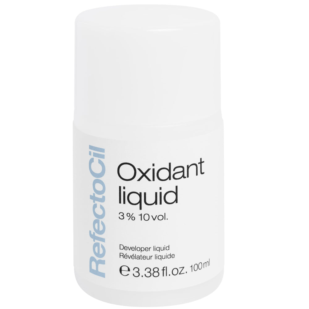 Refectocil 100 ml liquid developer bottle for brow and lash tint results
