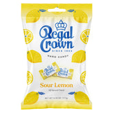 Regal Crown Sour Lemon hard candy pack shot, ready for sharing