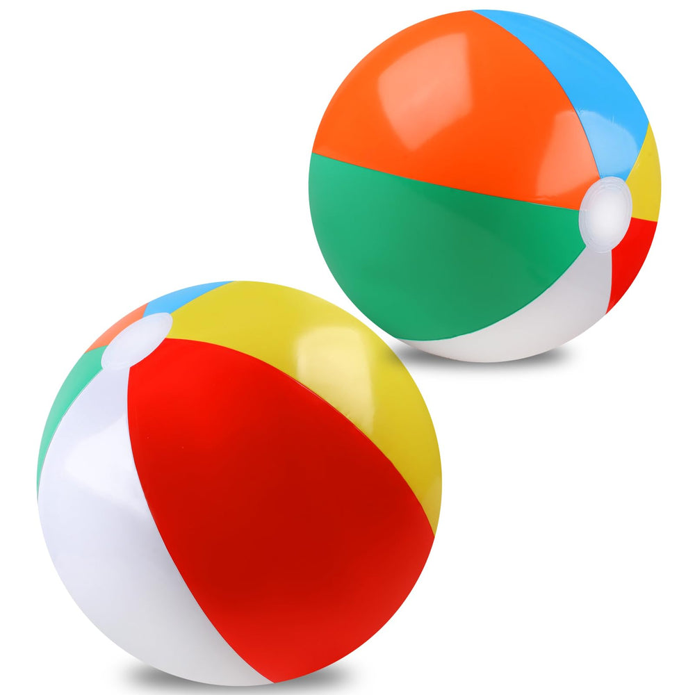 REGUICORP beach balls 2-pack in rainbow colors for pool and beach play