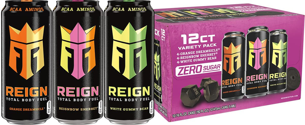 REIGN Orange Dreamsicle can with zero sugar and bold citrus-vanilla flavor.