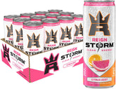 REIGN Storm Citrus Zest can front shows zero sugar and crisp citrus flavor.