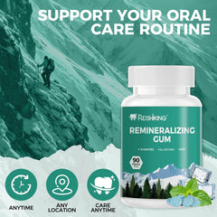 REISHIKING Mint-flavor gum offers a refreshing after-meal aroma.