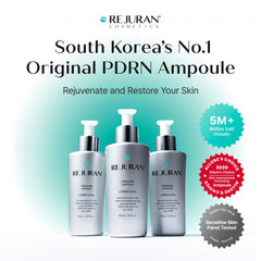 REJURAN Turnover Ampoule highlights c-PDRN technology for skin renewal potential.
