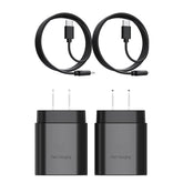 REKNA 2-pack 25W USB-C wall charger powering devices at home or office