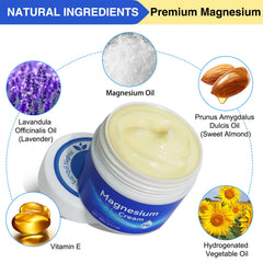ReliCo Magnesium Cream application on arm for quick skin nourishment.