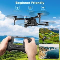 PK01 drone's 1080p adjustable lens delivers crisp aerial views.