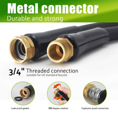 Relxitl hose lightweight design for easy maneuvering around obstacles.