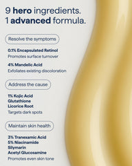 Remedy Science mandelic acid clarifies skin with a lightweight feel.