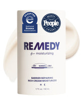 Remedy Science rich moisture jar closeup with creamy texture and hydration.