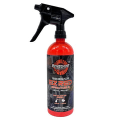 Renegade EZ Red sprayable metal polish bottle delivers mess-free cleaning and shine