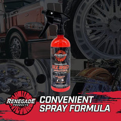Renegade EZ Red creates a high-gloss mirror finish on chrome