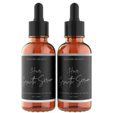Rennora Beauty Hair Growth Serum bottle front showing herbal formula for scalp vitality.