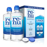 Renu Advanced Formula bottle demonstrates extended moisture and easy daily use