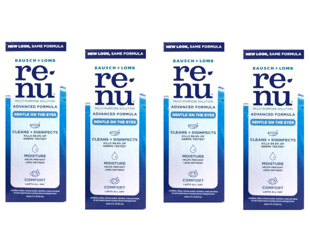 Renu Fresh bottle demonstrates excellent cleaning for lenses.