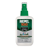 Repel 100 insect repellent bottle pump ready for outdoor protection.