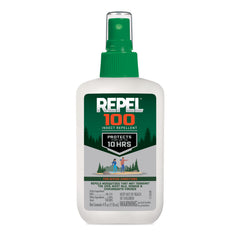 Repel 100 insect repellent bottle pump ready for outdoor protection.
