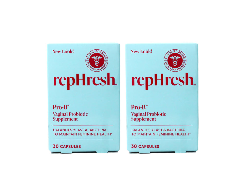 RepHresh Pro-B bottle front for daily feminine wellness support.