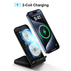 Repind two-coil ergonomic design enables flexible placement and faster wireless charging.