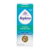 Replens External Comfort Gel bottle for soothing external vaginal dryness.