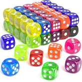 Rerdeim 60-piece dice set in bright colors for classroom activities and game nights.