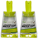 RESCUE! Japanese Beetle Trap assembled with reusable bag for season-long control.
