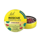 RESCUE pastilles Watermelon tin for quick on-the-go stress relief.