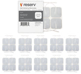 Reserv 2x2-inch electrode pad with adhesive gel for secure, reusable adhesion.