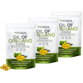 Resilia Oil Of Oregano softgels front bottle for convenient daily wellness support.