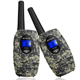 Retevis RT628 camo walkie talkie front view for outdoor kid play