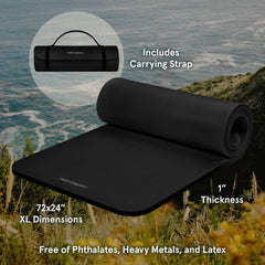 Retrospec Solana mat in use on the floor demonstrating stability