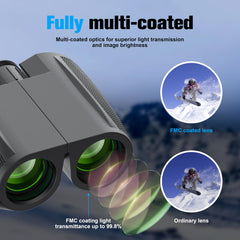 Retulgie 12x50 binoculars with waterproof housing for rugged outdoors.