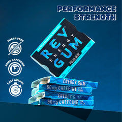 REV Gum on-the-go pack is ready for school, work, or workouts.