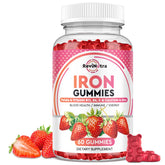 ReviNutra Iron Gummies bottle shown for easy daily energy support.