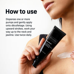 Revision Skincare Nectifirm Advanced texture closeup shows rich serum and crepey-skin smoothing potential