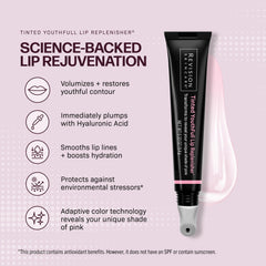 Revision Skincare Lip Replenisher application swatch reveals a natural pink tint