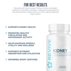Revive MD Kidney Support pour into glass demonstrating easy daily intake